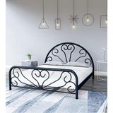 300 Baby Siyah Çift Kişilik Metal Karyola 140X190 - 10 cm