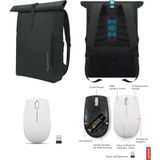 300 Kablosuz Mause Bulut Gri + Gaming GX41H70101 16 Inç Siyah Çanta Pro Set - Beyaz - Siyah