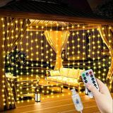 300 Ledli 10 Sarkıt Perde Led Işık-8 Fonksiyon, Uzaktan Kumandalı, 3X3 Metre (2818)