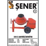 300 LT. ELEKTRİKLİ BETONYER 220V - 380V