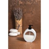 300 ml Tezgah Üstü Oval Banyo Mutfak Sıvı Sabunluk | Banyo Mutfak Bulaşık Lavabo Deterjanlık - Açık Gri