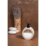 300 ml Tezgah Üstü Oval Banyo Mutfak Sıvı Sabunluk | Banyo Mutfak Bulaşık Lavabo Deterjanlık - Latte