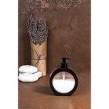 300 ml Tezgah Üstü Oval Banyo Mutfak Sıvı Sabunluk | Banyo Mutfak Bulaşık Lavabo Deterjanlık - Siyah