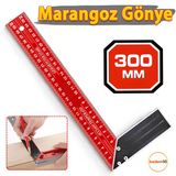 300 Mm 30 Cm Alüminyum Marangoz Gönye Metal Gövde Açılı Ölçüm Cetveli Ahşap İnşaat Hassas Gönye