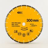 300 mm Lazer Kaynaklı Beton Kesme Testeresi Diski Beton Asfalt Tuğla Parke Fayans Elmas Kesim Disk - Sarı - 300mm