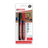 300 Permanent Markör Kalem Koli Kalemi (Yeniden Doldurulabilir) 1.5-3Mm 2 Li Siyah - Kırmızı (Blister Paket)