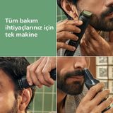 3000 Serisi 7in1,erkek Bakım Seti,yüz/saç/vücut Tıraş Makinesi,ıslak/kuru KULLANIM,MG3930/15