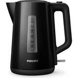 3000 Serisi Kettle 2200W, 1.7 Lt, Siyah, Şık ve Kullanışlı Ev Aleti - Ahşap