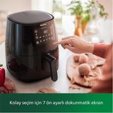 3000 Serisi Large Airfryer, 4,1l, Rapid Air Teknolojisi, Siyah - Ahşap