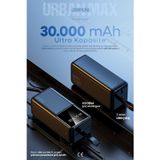 30000mAh Powerbank LCD Ekranlı Taşıma Askılı Güçlü Taşınabilir Şarj Cihazı Siyah JP-P12