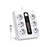 3000W 6'Lı Priz Uzatma Kablosu - 4 Usb, 2 Type-C Giriş