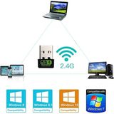 300MBPS USB Wifi Alıcı Adaptör Free Driver Masaüstü Bilgisayar Pc ile Uyumlu (W-4)