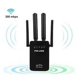 300Mbps Uzun Menzilli WiFi genişletici 4 harici anten ile 2.4Ghz Kablosuz Sinyal Güçlendirici