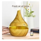 300ml Aroma Hava Nemlendirici Aromaterapi Ahşap Difüzör (Bej)