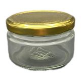 300ML Şeffaf Cam Konserve Kavanozu Gold Kapaklı Magnolia, 24 Adet, Magnolia Kavanozu, Tatlı Kavanozu,cam Kavanoz, Konserve Kavanozu, Reçel Kavanozu, Bal Kavanozu, Saklama Kavanozu