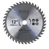 300MM Daire Testere - -Yüksek Kalite METAL-(300MM, 30MM, 40 Dişli Sunta Kesme) Tezgah Testere Mil Set