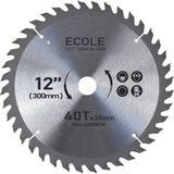 300MM Ecole Daire Testere Bıçağı (Kaliteli Metal 40 Dişli 300MM x 30MMSUNTA Kesme Tezgah Mil) - Altın