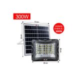 300W Güneş Enerjili Solar LED Projektör Harici Solar Panelli, 5 Metre Kablolu 502-300