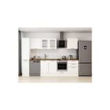 300X210 Cm Klasik Mebran Mutfak Dolabı Beyaz Beyaz Mb-E80B40S60-3 Mebran | Beyaz - Suntalam