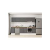 300X210 Cm Klasik Mebran Mutfak Dolabı Beyaz M-E90S45S45-1 Mebran | Antrasit - Suntalam