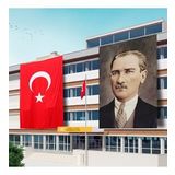 300x450 Atatürk Posteri ve Türk Bayrağı Raşel Kumaş-3