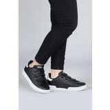 30110 Siyah Cırtlı Üniseks Çocuk Sneaker Günlük Spor Ayakkabı