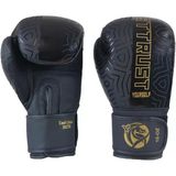 30213 L Cool Lime Iı Hakiki Deri Boks Eldiveni Muay Thai Siyah 12 Oz