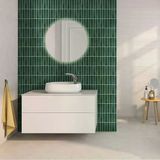 30×30Cm Zümrüt Yeşili Epoksi 1 Adet 3D Yapışkanlı Duvar Kaplama Paneli Mutfak Banyo Salon Ofis