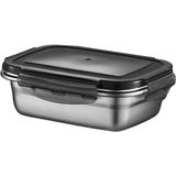 304 Çelik 550 ml Yemek Meyve Et Buzdolabı Beslenme Saklama Kabı MT111-55 - Gri