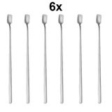 304 Çelik 6 Adet 21 cm Kokteyl Kahve Latte Karıştırma Barmen Kaşığı cin761by