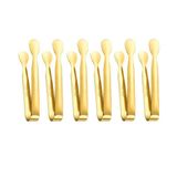 304 Çelik 6 lı Mini Gold 11 cm Buz Ve Şeker Maşası cin624sr-6