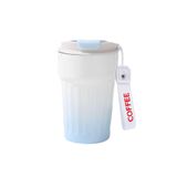 304 L Çelik 400 ml Mavi Beyaz Degrade El Termos Mug cin918mv