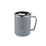 304 L Çelik Gri 500 ml Kahve El Termos Kupa Mug cin557gr