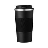 304 L Kilitli Çelik Mat Siyah 510 ml Kahve Termos Mug cin405sy