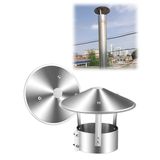 304 Paslanmaz Çelik Ayarlanabilir Şömine Şapkası 7,6 cm ila 30,5 cm Çap (8,7 inç) - Dayanıklı Hava Koşullarına Karşı Koruma - Baca Borusu için Yağmur Koruması