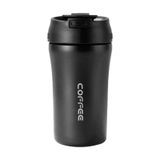 304 Paslanmaz Çelik Siyah 400 Ml Kahve El Termos Mug Cin853sy Siyah