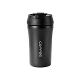 304 Paslanmaz Çelik Siyah 400 ml Kahve El Termos Mug