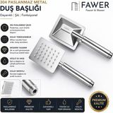 304 Paslanmaz Krom El Duşu Duş Başlığı - 408M