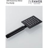 304 Paslanmaz Siyah El Duşu Duş Başlığı - 408A