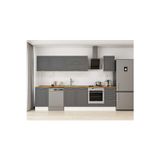 305X210 Cm Klasik Mebran Mutfak Dolabı Beyaz M-E90S50S45-2 Mebran | Antrasit - Suntalam
