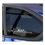 307 Nabız Kalp atışı sticker 2 adet kelebek cam