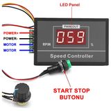 30A 60V DC Motor Hız Kontrol Devresi Panel Tip Potansiyometre