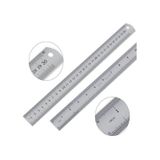 30cm 12 İnch - Çift Taraflı Paslanmaz Çelik Metal Cetvel - Kalınlık 1mm