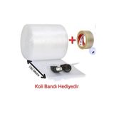 30CM X100 Metre Balonlu Ambalaj Naylonu Ambalaj Taşınma Naylonu Patpat Pıtpıt 40gr KOLİ BANDI HEDİYE