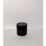 30ml Kahverengi Akrilik Krem Kutusu, Siyah Kapak, Kozmetik Kutu, Plastik Kutu, 25 Adet