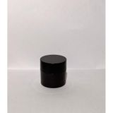 30ml Kahverengi Akrilik Krem Kutusu, Siyah Kapak, Kozmetik Kutu, Plastik Kutu, 50 Adet