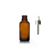 30Ml Kahverengi Cam Damlalıklı 24 Adet,Gümüş Kapak Beyaz Emzik, Ecza Şişesi, Damlalıklı Şişe, Propolis Şişesi, Damlatmalı Şişe, Saç S