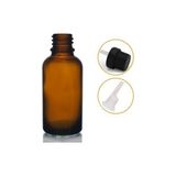 30ML Kahverengi Cam Içten Damlalıklı Şişe Beyaz Kapak, 24 Adet, Damlalıklı Şişe, Damlatmalı Şişe