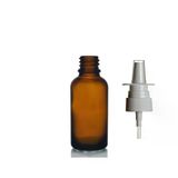 30ML Kahverengi Cam Şişe, Burun Spreyi, 12 Adet Nazal Spreyli, Ecza Şişesi, Ilaç Şişesi