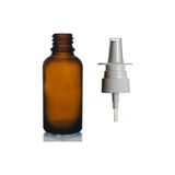 30ML Kahverengi Cam Şişe, Burun Spreyi, 24 Adet Nazal Spreyli, Ecza Şişesi, Ilaç Şişesi